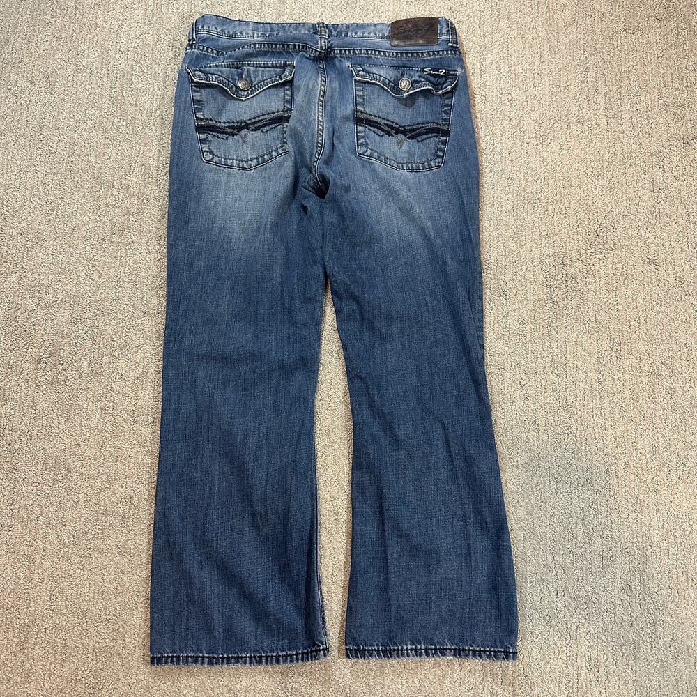 Vintage Y2K Style Washed Blue Boot Cut Jeans